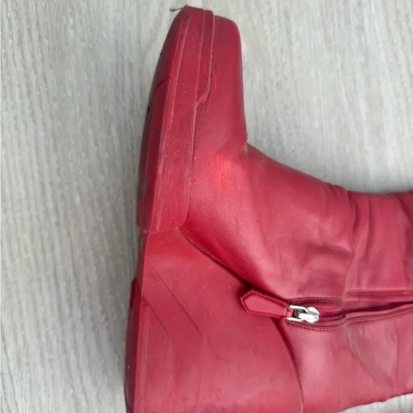 Rare vintage prada FW 2014 Red wedge Boots - Picture 4 of 7